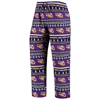 Concepts Sport LSU Tigers Ugly Sweater Knit Long Sleeve Top and Pant Set