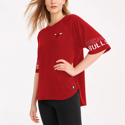 DKNY Sport Chicago Bulls Diana Raglan Tri-Blend Oversized T-Shirt