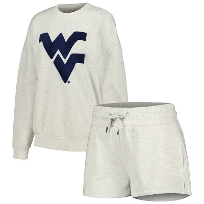 Gameday Couture West Virginia Mountaineers Team Effort Pullover Sweatshirt  Shorts Sleep Set