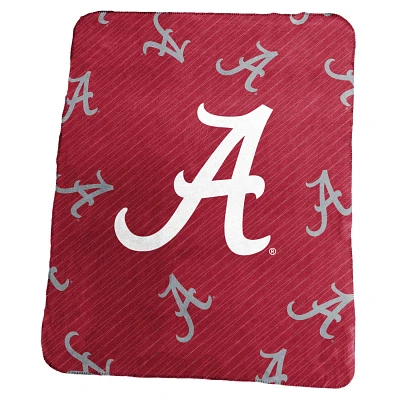 Alabama Crimson Tide 50" x 60" Repeating Logo Classic Plush Throw Blanket                                                       
