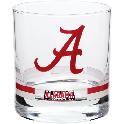 Alabama Crimson Tide Banded Rocks Glass                                                                                         