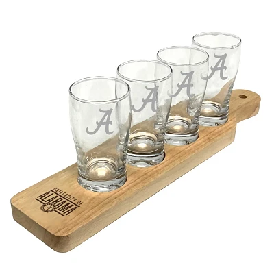 Alabama Crimson Tide Four-Pack Beer Flight Glass Set                                                                            