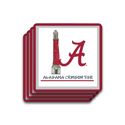 Alabama Crimson Tide Four-Pack Coaster Set                                                                                      