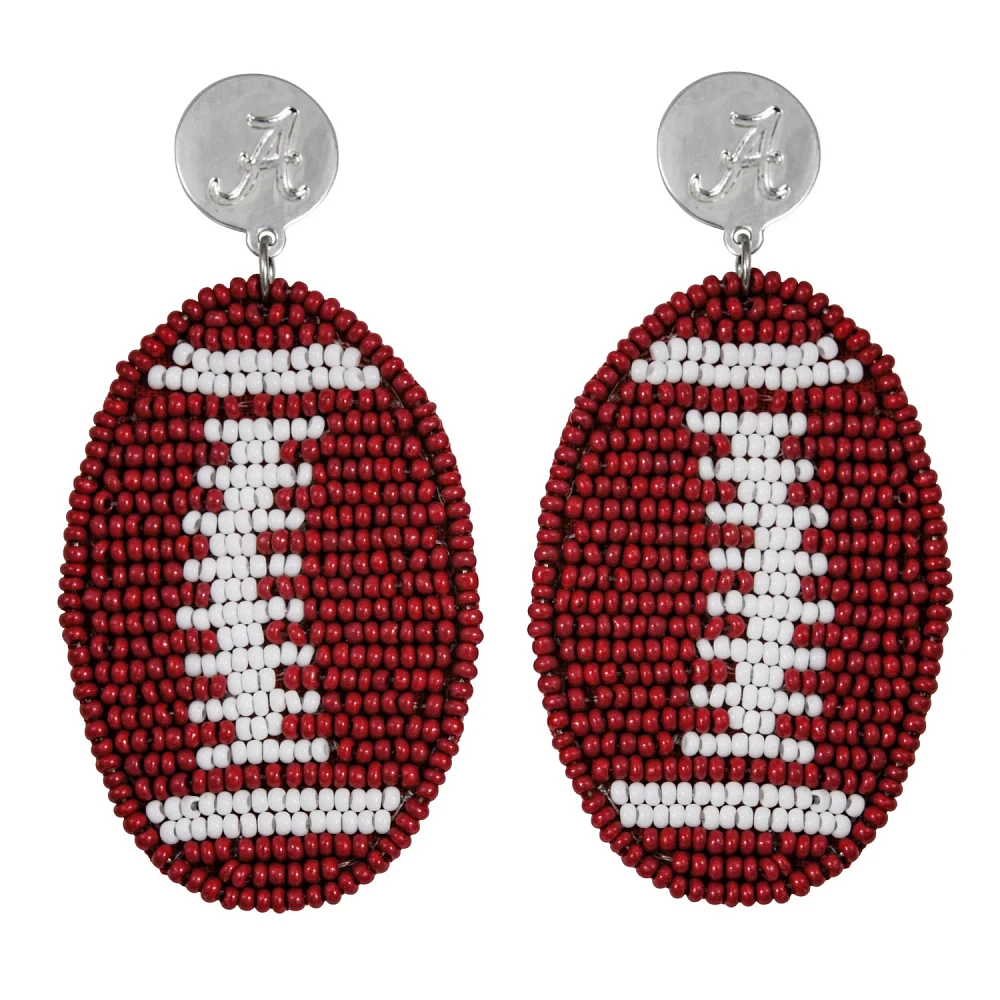 Alabama Crimson Tide Touchback Earrings                                                                                         