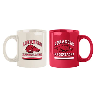 Arkansas Razorbacks 2-Pack 15oz Color Mug Set                                                                                   