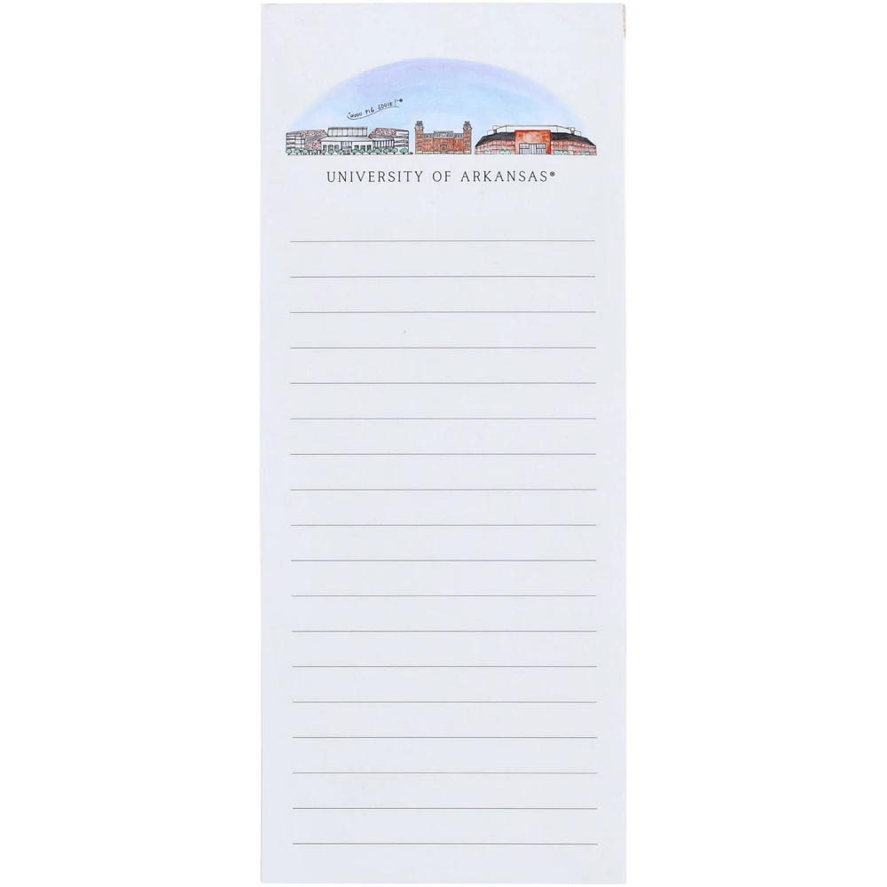 Arkansas Razorbacks Valiant Skyline Notepad                                                                                     