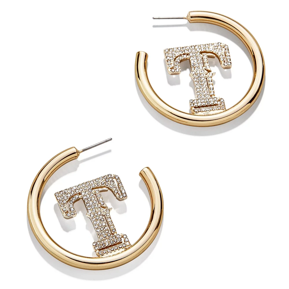 BaubleBar Texas Rangers Hoops Earrings                                                                                          