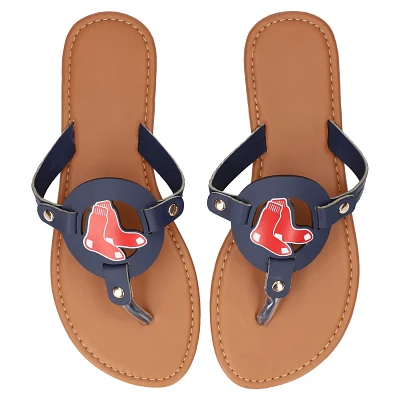 Boston Sox Die-Cut Logo Flip Flops                                                                                              