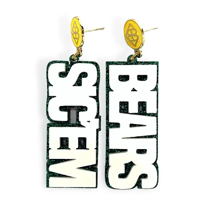 Brianna Cannon Baylor Bears Large Word Earrings                                                                                 