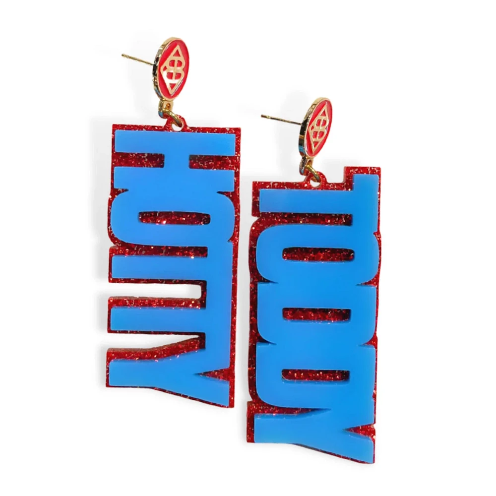 Brianna Cannon Ole Miss Rebels Large Word Earrings