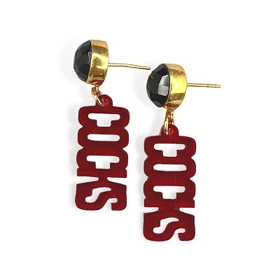 Brianna Cannon South Carolina Gamecocks Mini Logo Earrings                                                                      