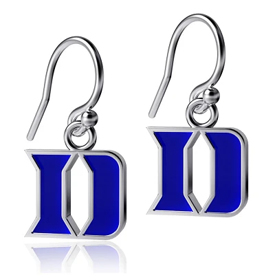 Dayna Designs Duke Devils Enamel Dangle Earrings                                                                                