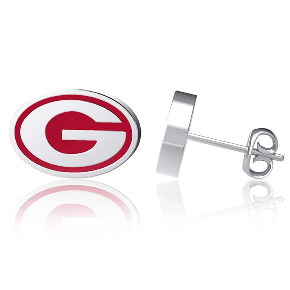 Dayna Designs Georgia Bulldogs Enamel Post Earrings                                                                             