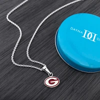 Dayna Designs Georgia Bulldogs Enamel Small Pendant Necklace                                                                    