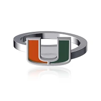 Dayna Designs Miami Hurricanes Bypass Enamel Ring                                                                               