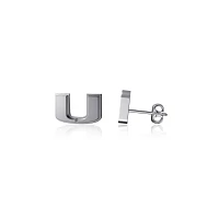 Dayna Designs Miami Hurricanes Team Logo Post Earrings                                                                          