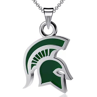 Dayna Designs Michigan State Spartans Enamel Small Pendant Necklace                                                             