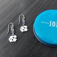 Dayna Designs North Carolina Tar Heels Dangle Crystal Earrings                                                                  