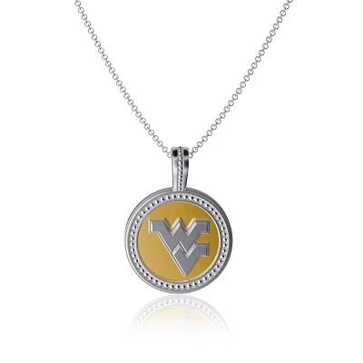 Dayna Designs West Virginia Mountaineers Enamel Coin Necklace                                                                   