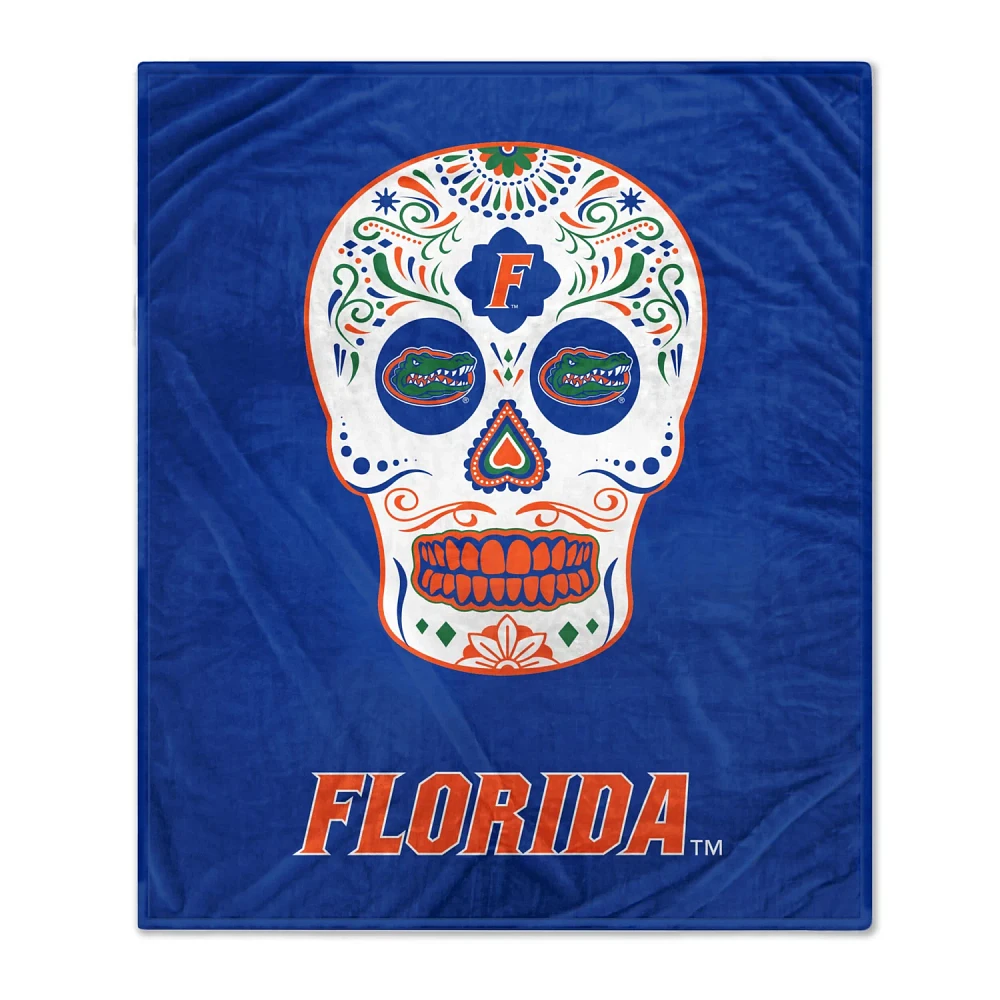 Florida Gators 60'' x 70'' Sugar Skull Fleece Blanket                                                                           