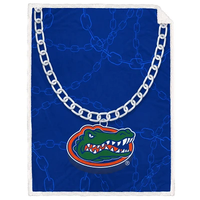 Florida Gators 60'' x 80'' Fan Chain Flannel Sherpa Blanket                                                                     