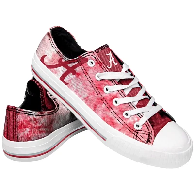 FOCO Alabama Crimson Tide Big Logo Tie-Dye Canvas Sneakers                                                                      