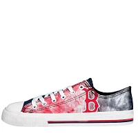 FOCO Boston Sox Big Logo Tie-Dye Canvas Sneakers                                                                                