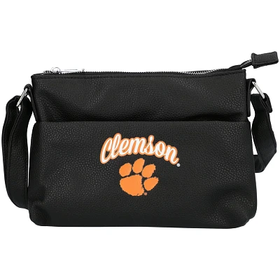 FOCO Clemson Tigers Logo Script Crossbody Handbag                                                                               