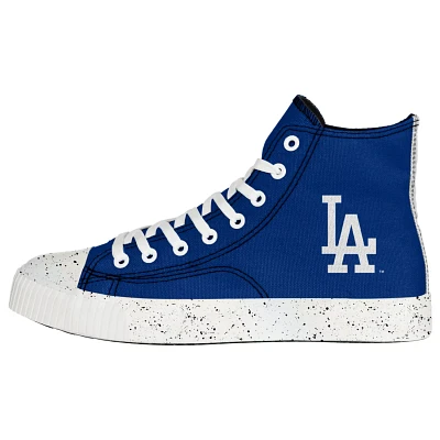 FOCO Los Angeles Dodgers Paint Splatter High Top Sneakers                                                                       