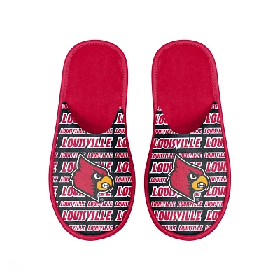 FOCO Louisville Cardinals Scuff Logo Slide Slippers