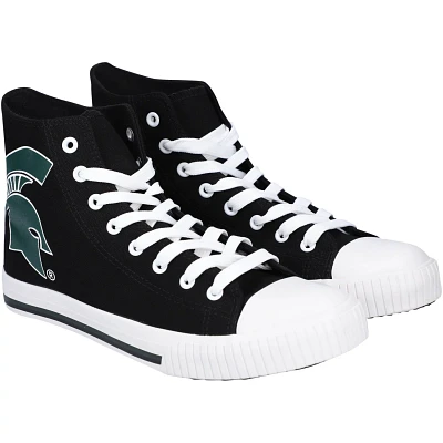 FOCO Michigan State Spartans Big Logo High Top Canvas Shoes                                                                     