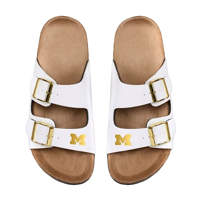 FOCO Michigan Wolverines Double-Buckle Sandals                                                                                  