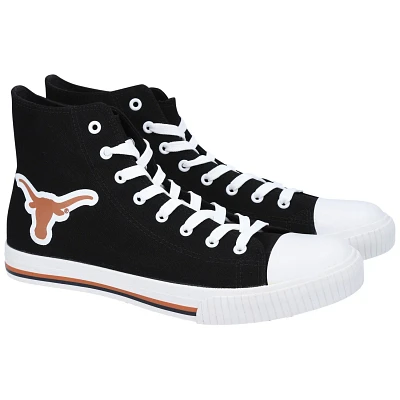 FOCO Texas Longhorns Big Logo High Top Canvas Shoes                                                                             