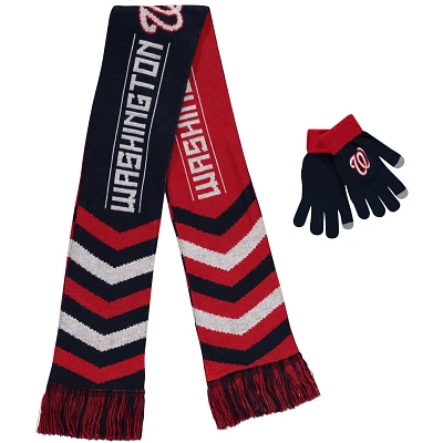 FOCO Washington Nationals Glove  Scarf Combo Set                                                                                