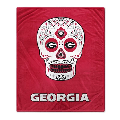 Georgia Bulldogs 60'' x 70'' Sugar Skull Fleece Blanket                                                                         