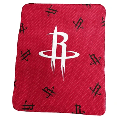 Houston Rockets 50" x 60" Repeating Logo Classic Plush Throw Blanket                                                            