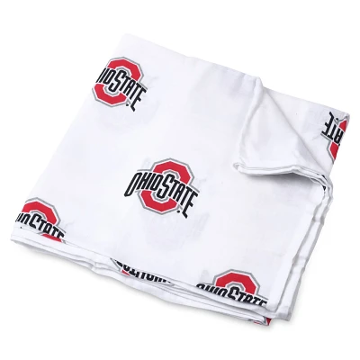 Infant Ohio State Buckeyes 47'' x 47'' Muslin Swaddle Blanket                                                                   