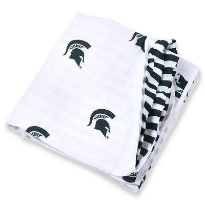 Infant Three Little Anchors Michigan State Spartans 47" x 47" Muslin 4-Layer Blanket                                            