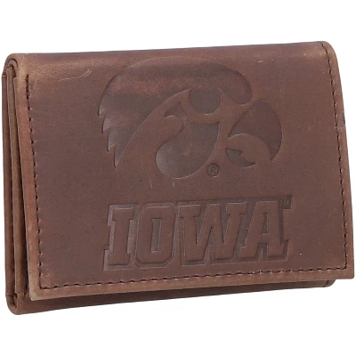 Iowa Hawkeyes Leather Team Tri-Fold Wallet                                                                                      