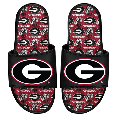 ISlide Georgia Bulldogs Team Pattern Gel Slide Sandals                                                                          