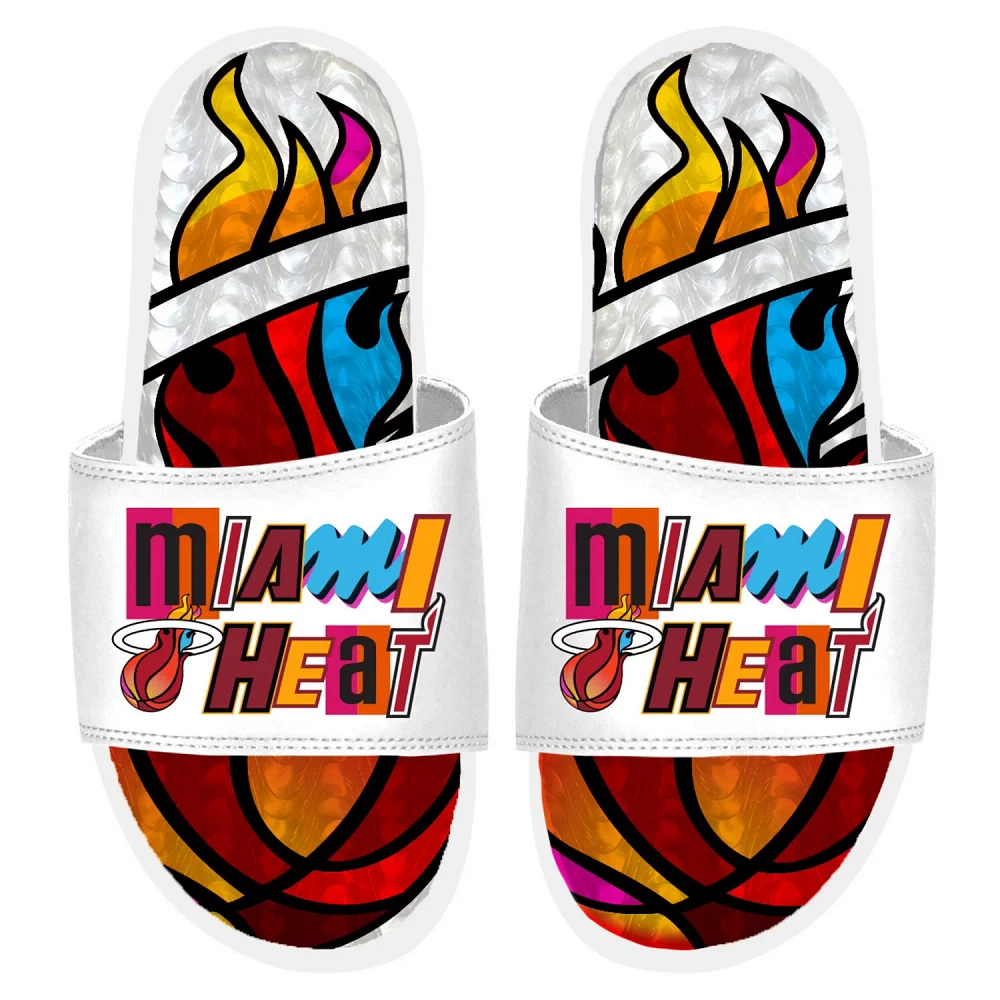 ISlide Miami Heat 2022/23 City Edition Gel Slide Sandals                                                                        