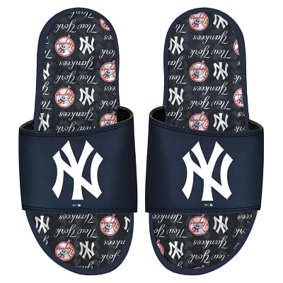 ISlide New York Yankees Team Pattern Gel Slide Sandals                                                                          