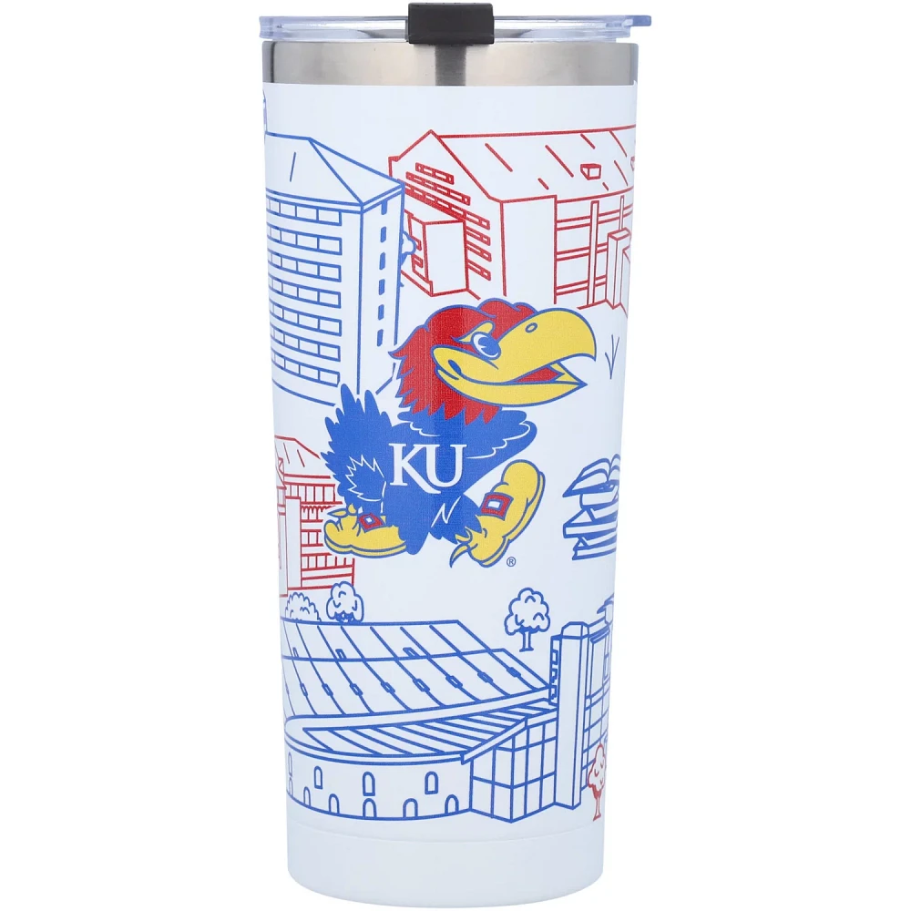 Kansas Jayhawks 24oz Campus Tumbler                                                                                             