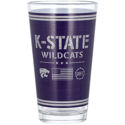 Kansas State Wildcats 16oz OHT Military Appreciation Pint Glass                                                                 