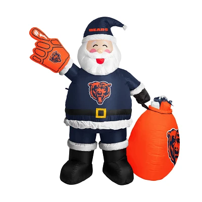 Logo Brands Chicago Bears 7 ft Inflatable Santa                                                                                 