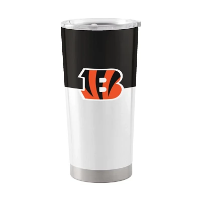 Logo Brands Cincinnati Bengals 20 oz Colorblock Stainless Tumbler                                                               