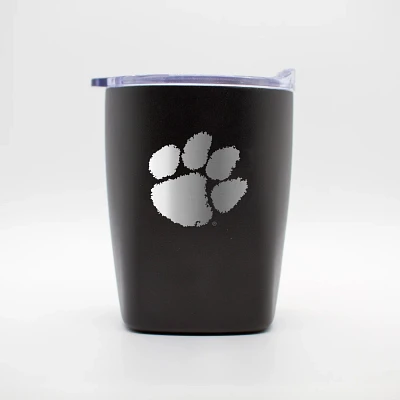 Logo Brands Clemson University 10 oz Etch Powder Coat Rocks Tumbler                                                             