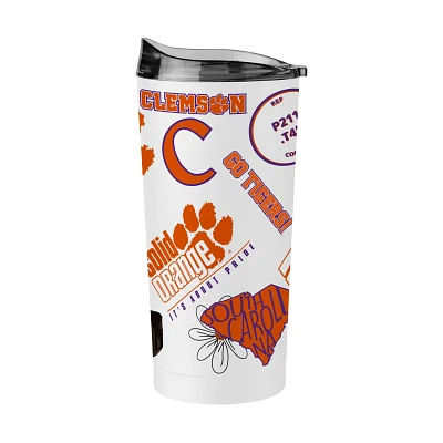 Logo Brands Clemson University 20 oz Native Powder Coat Tumbler                                                                 