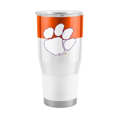 Logo Brands Clemson University 30 oz Colorblock Stainless Tumbler                                                               