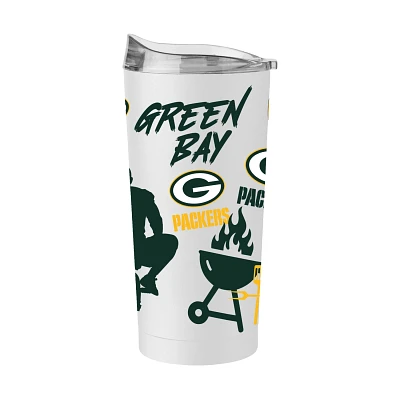 Logo Brands Green Bay Packers 20 oz Native Powder Coat Tumbler                                                                  